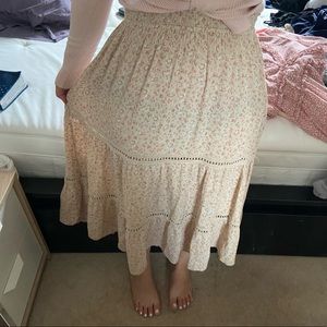 Floral maxi skirt